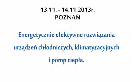 XLV Dni Chłodnictwa - 13-14.11.2013 Poznań