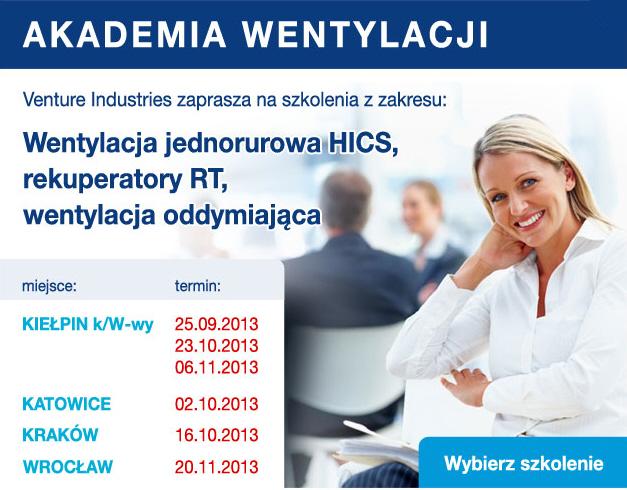 Wrocław 20.11.2013: Akademia Wentylacji Venture Industries