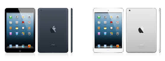 iPad mini black iPad mini white Fot. Apple