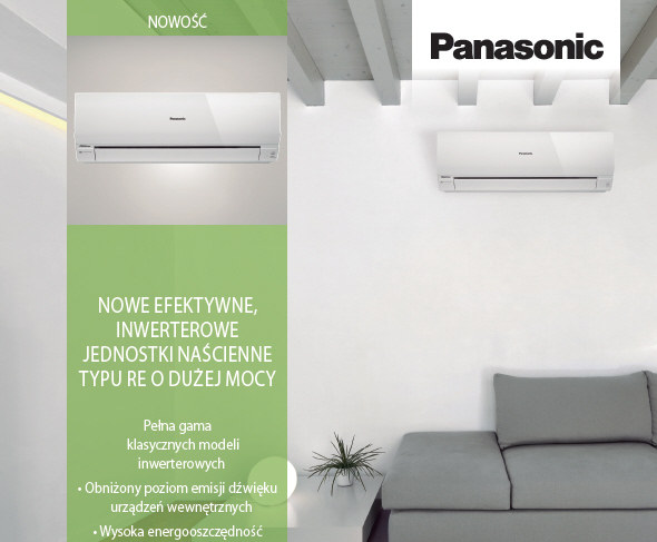 Klimatyzatory ścienne RE Panasonic
